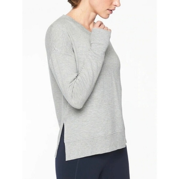 𝅺athleta Grey Highland Crossback Sweater xs - Picture 3 of 10